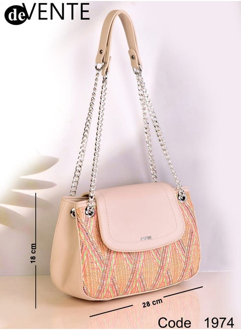 Women's handbag with adjustable handle