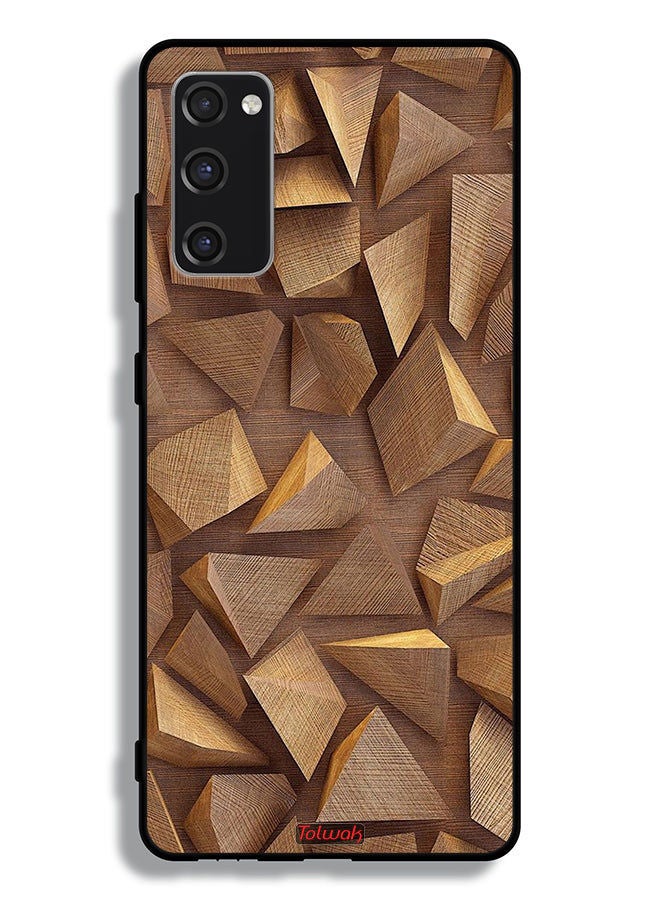 Tolwak Samsung Galaxy S20 FE 5G Protective Case Cover Wood Pieces Art - Image 2