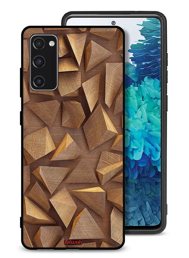 Tolwak Samsung Galaxy S20 FE 5G Protective Case Cover Wood Pieces Art - Image 1