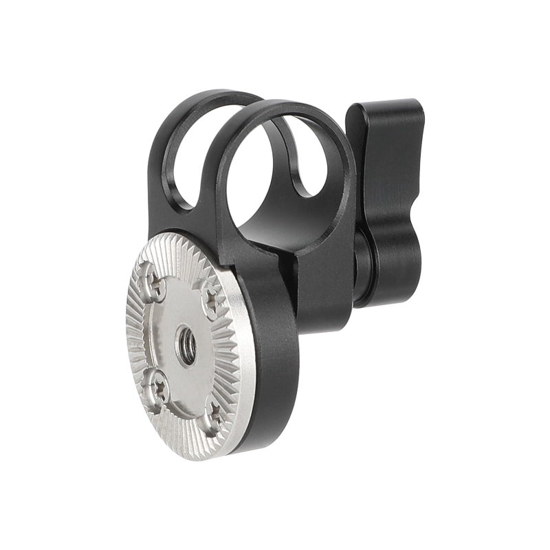 CAMVATE 19mm Rod Clamp with ARRIStyle Rosette Black