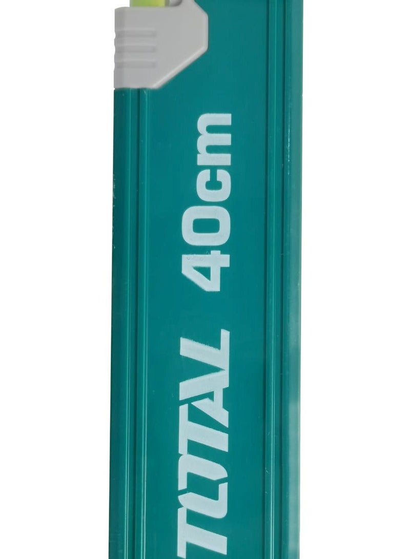 TOTAL Spirit Level Water Level Tool Carpentry Water Level Tube Aluminum Body 40cm TOTAL TMT24036 - Image 5