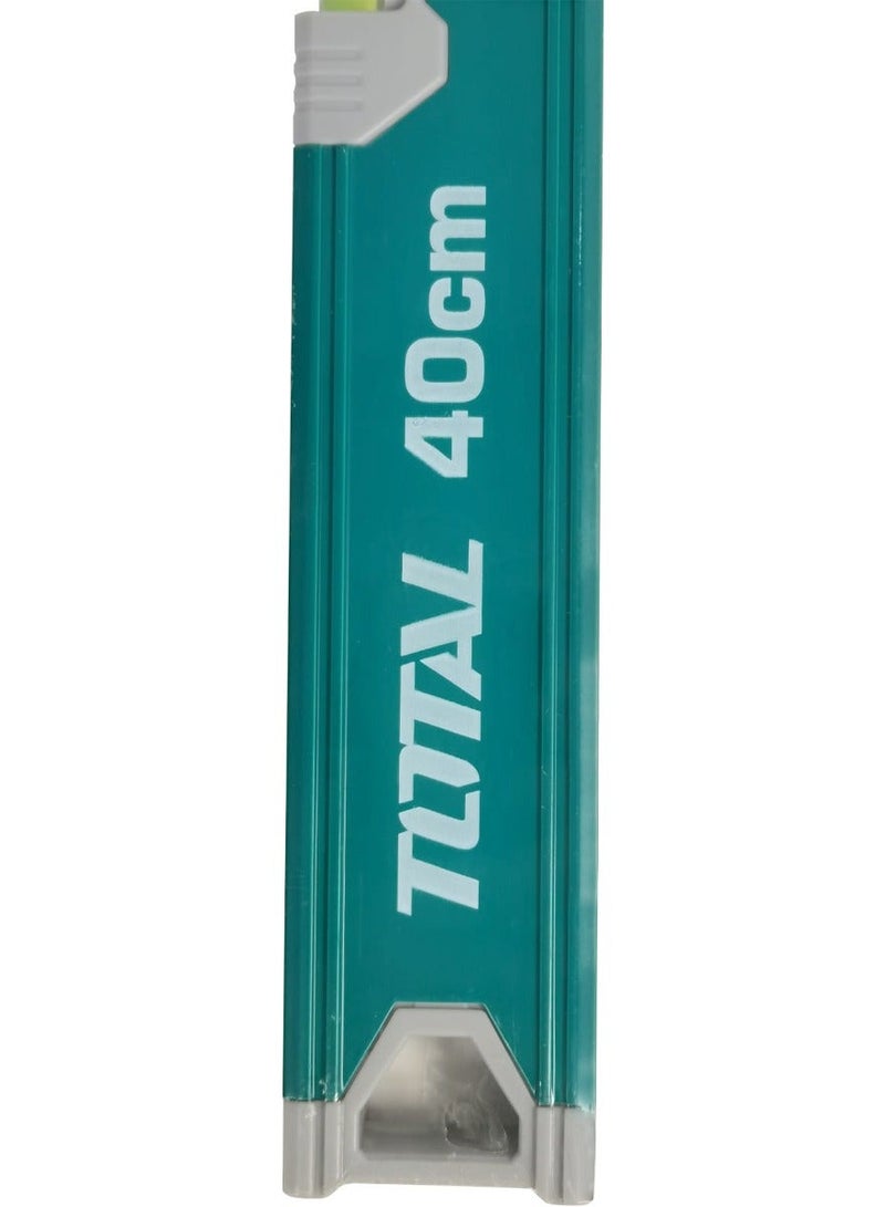 TOTAL Spirit Level Water Level Tool Carpentry Water Level Tube Aluminum Body 40cm TOTAL TMT24036 - Image 4