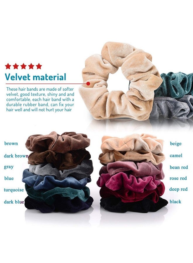 CHIROGRAPHY Hair Accessories Scrunchies 10 Pcs for Thin and Thick Hair Soft Fashion Hair Scrunchies Velvet & Ties Hair Bands Scrunchies for Women Girl... - Image 2