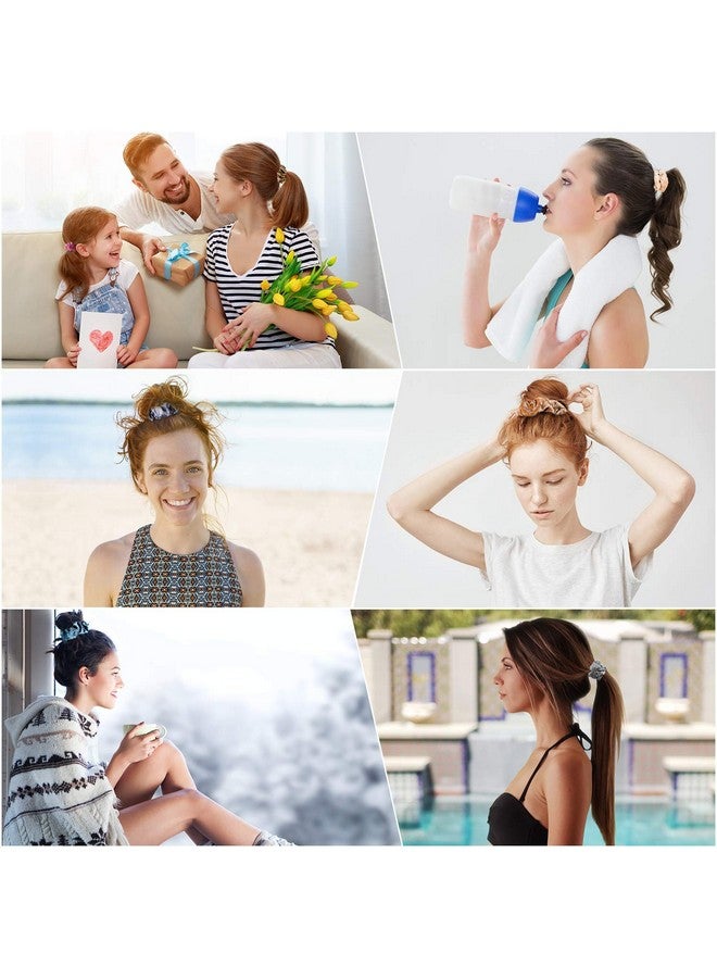 CHIROGRAPHY Hair Accessories Scrunchies 10 Pcs for Thin and Thick Hair Soft Fashion Hair Scrunchies Velvet & Ties Hair Bands Scrunchies for Women Girl... - Image 5