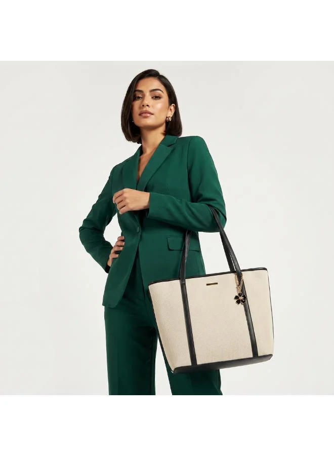 Sasha Sasha Textured Tote Bag with Charm