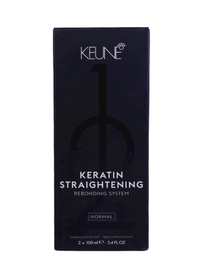 Keune - Keune Keratin Straightening Rebonding System (2 Pieces) Normal - Neutralization Cream And  Straightening Cream - Image 1