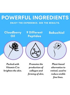 Patchology Iced Cooling And Firming Hydrogel Masks With Peptides, Cloudberry Oil And Bakuchiol. Facial Sheet Mask Designed To Firm Skin And Soothe Redness And Puffiness 1 - Count  - Image 3
