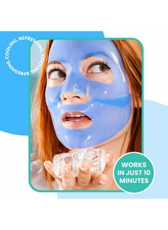 Patchology Iced Cooling And Firming Hydrogel Masks With Peptides, Cloudberry Oil And Bakuchiol. Facial Sheet Mask Designed To Firm Skin And Soothe Redness And Puffiness 1 - Count  - Image 2