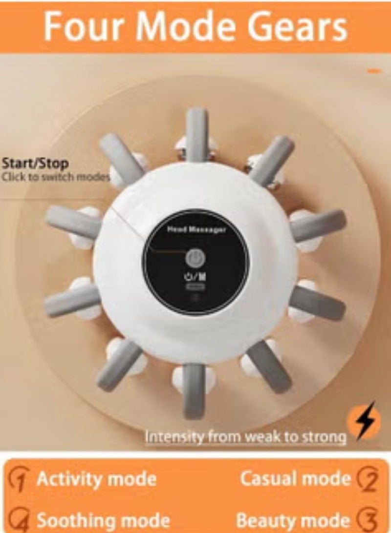  BOUNDS Electric Head Massager Head Massager 360 Degree Head Massager with 10 Vibration Touch Points and 4 Massage Modes to Help Sleep - Image 2