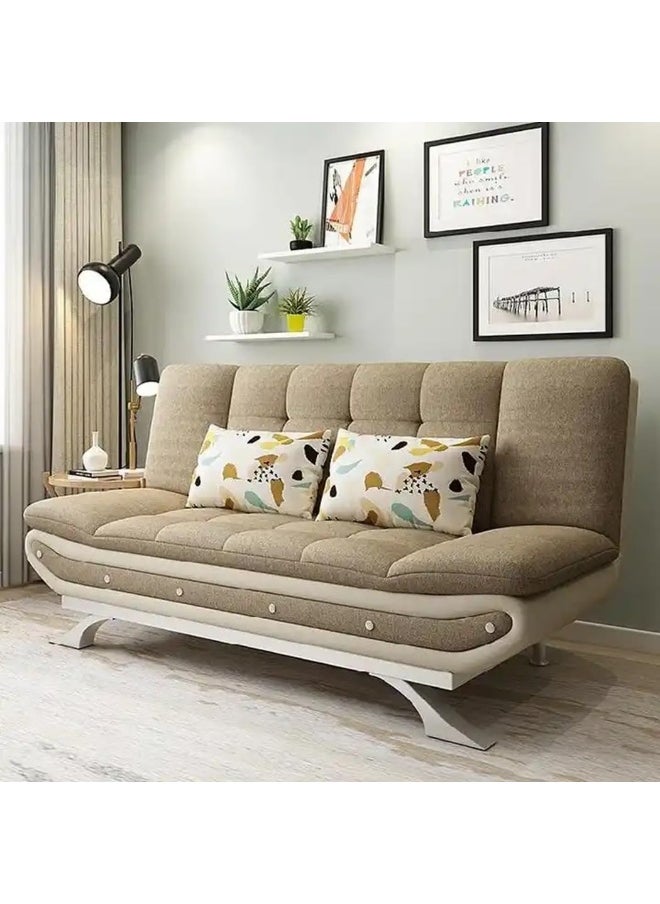 Comfynest - Stylish Sofa Bed for Versatile Living Cozy Sofa Turns Bed Comfort for Sitting or Sleeping (Taupe) - Image 1