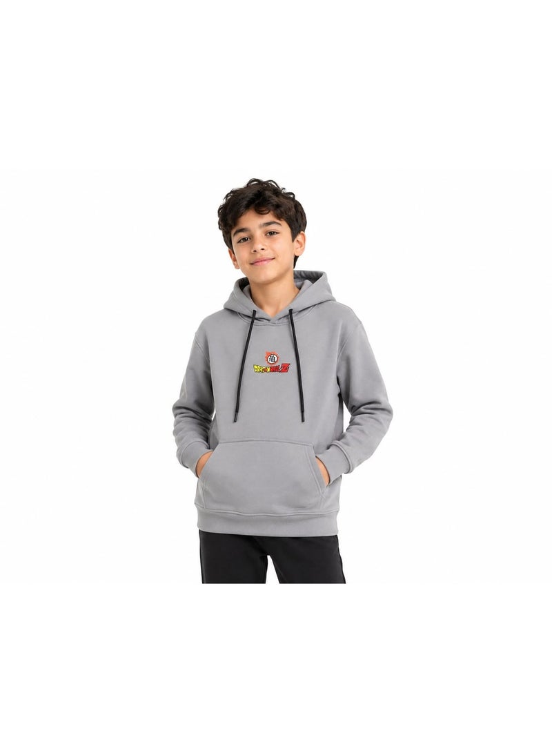 سيزار هودي ميلتون اولادي شتوي مزد بطباعات علي الصدر وغطاء للرأس - Image 1