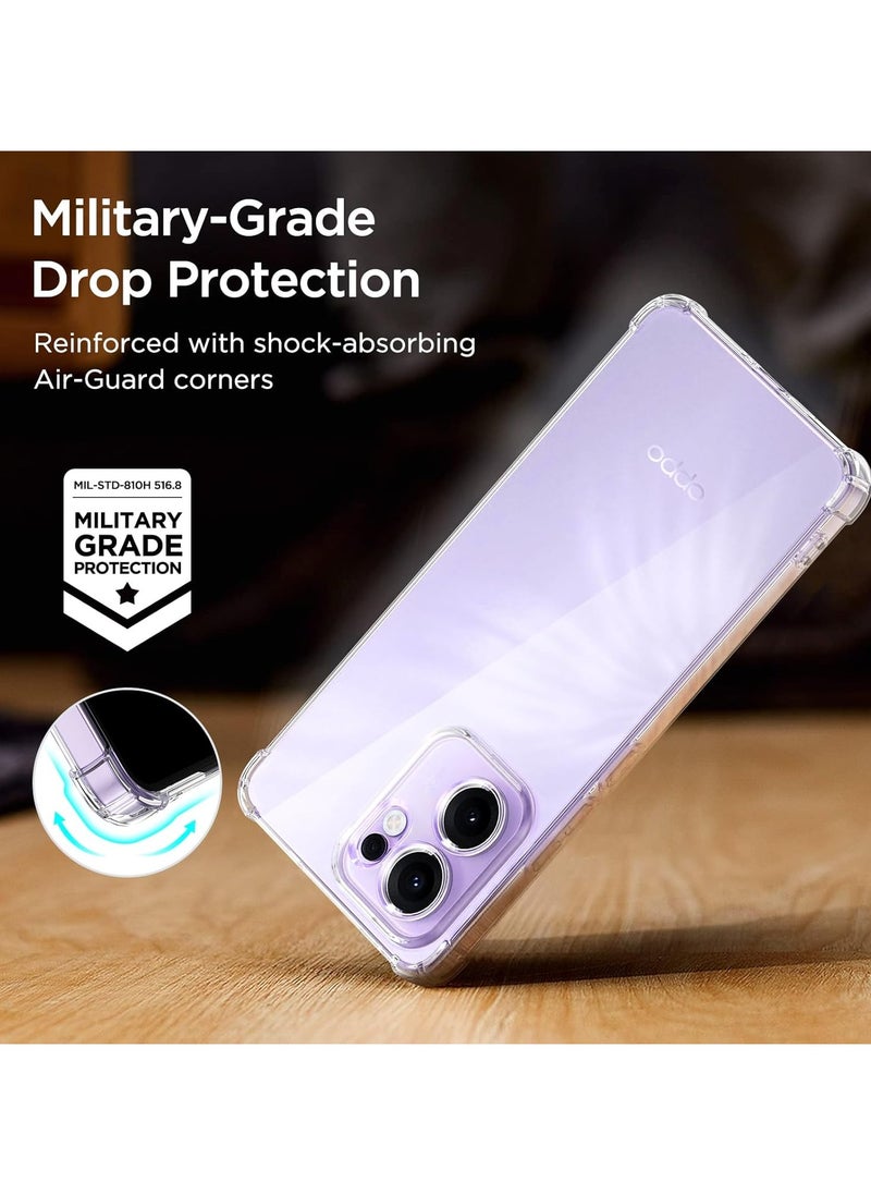 Generic - Case for OPPO Reno 13F, Ultra Slim Crystal Clear Anti-Scratch Bumper Cover Flexible Soft TPU Anti-Fall Reinforced Corner Shockproof Transparent Case for OPPO Reno13 F - Image 1