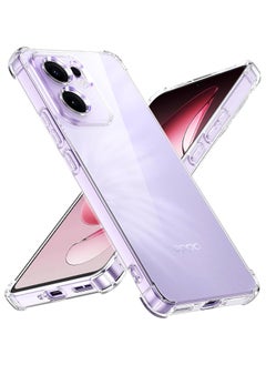 Case for OPPO Reno 13F, Ultra Slim Crystal Clear Anti-Scratch Bumper Cover Flexible Soft TPU Anti-Fall Reinforced Corner Shockproof Transparent Case for OPPO Reno13 F