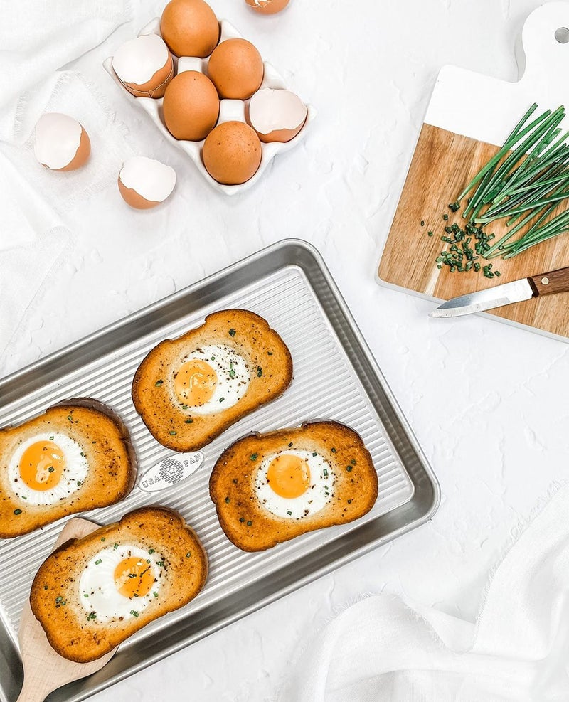 USA Pan Bakeware Nonstick Jelly Roll Baking Sheet Pan, Aluminized Steel - Image 4