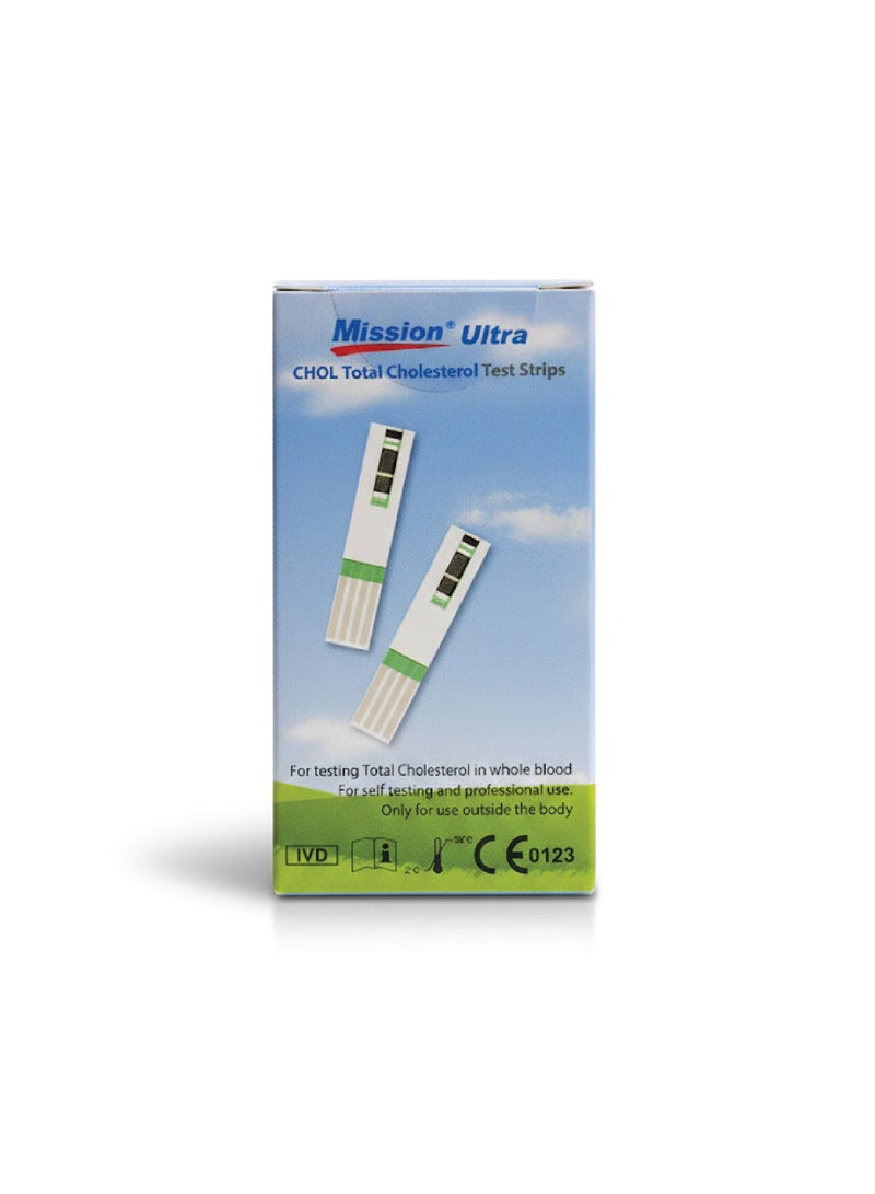 Mission 25-Piece Ultra Cholesterol Test Strips – Compatible Home Cholesterol Monitoring Device – Accurate & Fast Results - Image 2
