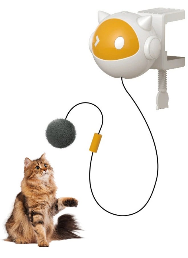 Generic Interactive Cat Toys for Indoor Cats, Electronic Cat Toy Lifting Ball, Automatic Self Play Moving Cat Space Ball Toys for Small & Medium Kitty, Hangable Smart Kitten Toy  - Image 1