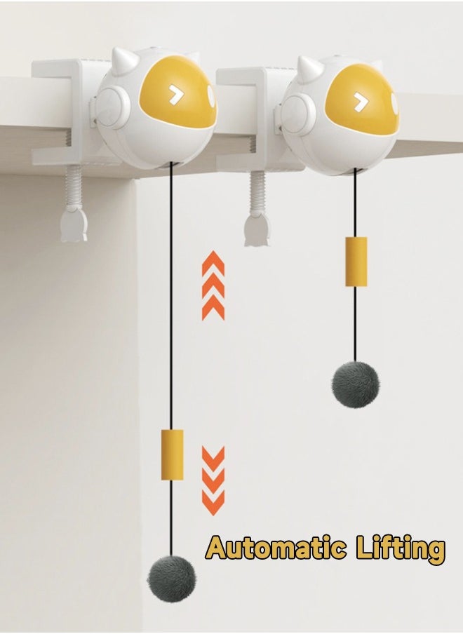 Generic Interactive Cat Toys for Indoor Cats, Electronic Cat Toy Lifting Ball, Automatic Self Play Moving Cat Space Ball Toys for Small & Medium Kitty, Hangable Smart Kitten Toy  - Image 3