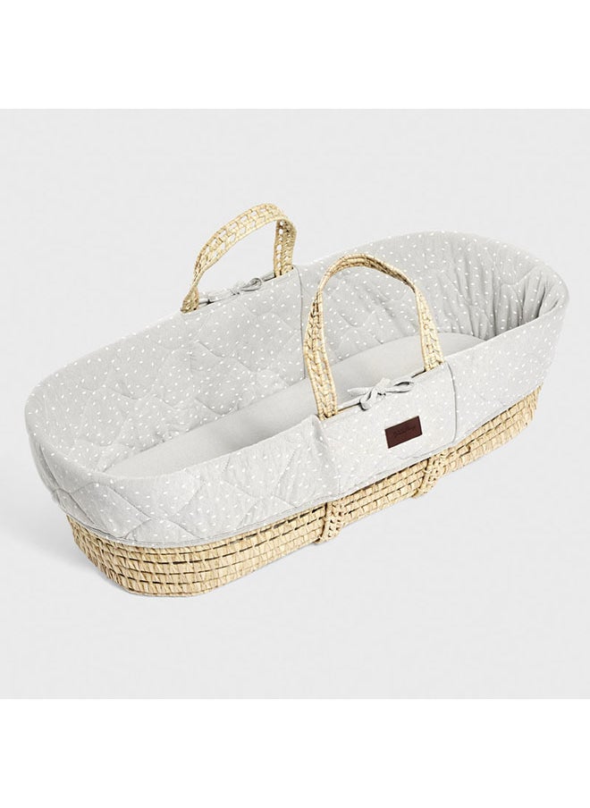 The Little Green Sheep Natural Knitted Baby Moses Basket And Mattressfrom 0 - 4 Months  - Image 4