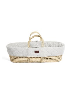 The Little Green Sheep Natural Knitted Baby Moses Basket And Mattressfrom 0 - 4 Months  - Image 2