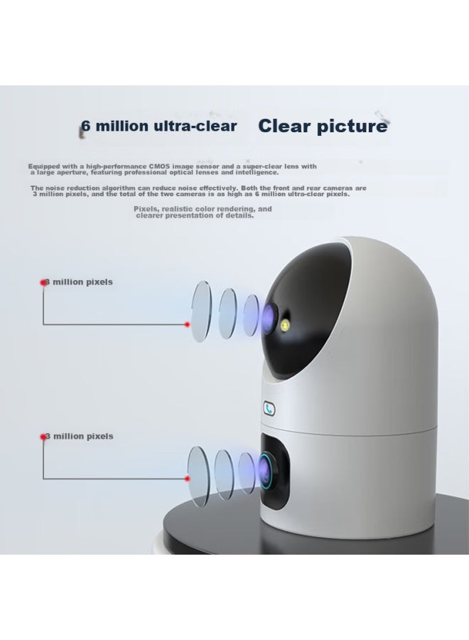 Jooan Jiaoan Camera Surveillance, Wireless Wifi Network, High-definition Night Vision, 360-degree Panoramic, Rotating Ptz, No Blind Spots, Indoor Home Use, Remote Monitoring Via Smartphone, Two-way Audio - Image 5