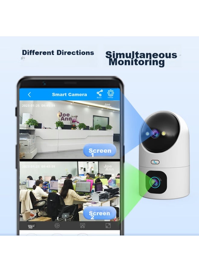 Jooan Jiaoan Camera Surveillance, Wireless Wifi Network, High-definition Night Vision, 360-degree Panoramic, Rotating Ptz, No Blind Spots, Indoor Home Use, Remote Monitoring Via Smartphone, Two-way Audio - Image 2