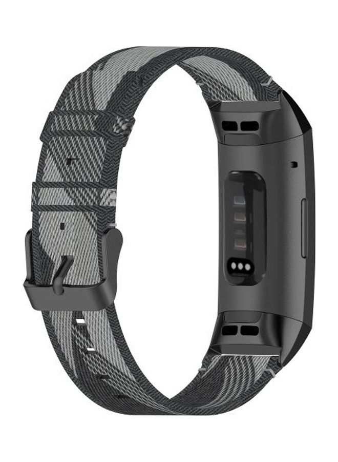 NIBEMINENT Replacement Strap Band for Fitbit Charge 4/3/3 SE Watchband Grey - Image 3