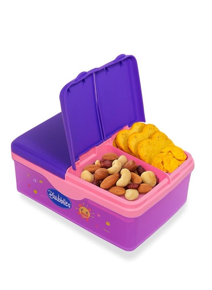 Bubbles Bubbles Smart Lunch Box Purple With Bubbles Spoon and Fork - MultIshape  - Image 5