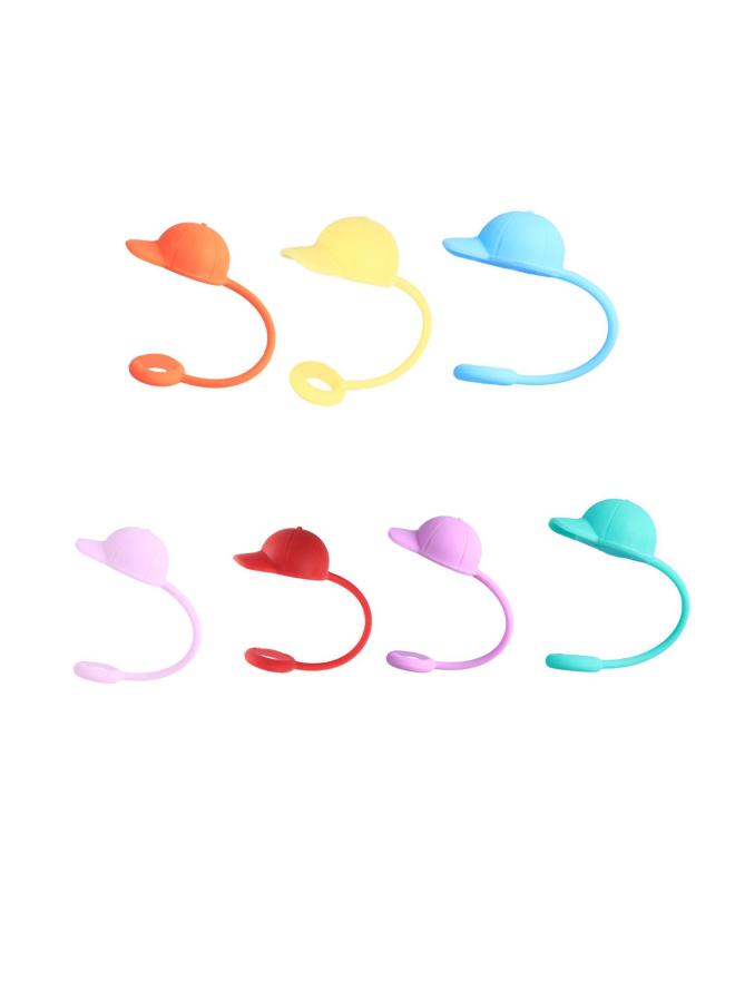 Cross-border New Cap Silicone Anti-overflow Plug Dustproof Ash Plug Cup Straw Cap Outdoor Straw Sleeve-Color:Red - Image 4