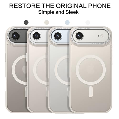 YINLAI for iPhone Air Case 6.5-inch,Magnetic Compatible with MagSafe, Slim Matte Anti-Fingerprint, Shockproof Full Body Military Grade Protection for iPhone Air Cover, Light Gold - Image 4
