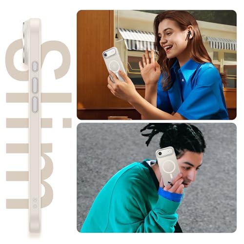 YINLAI for iPhone Air Case 6.5-inch,Magnetic Compatible with MagSafe, Slim Matte Anti-Fingerprint, Shockproof Full Body Military Grade Protection for iPhone Air Cover, Light Gold - Image 5