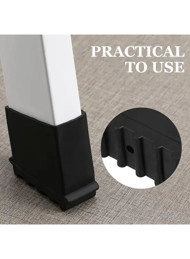 8pcs Black Non Slip Rubber Ladder Foot Covers Durable Secure Grip for Stability - Image 5