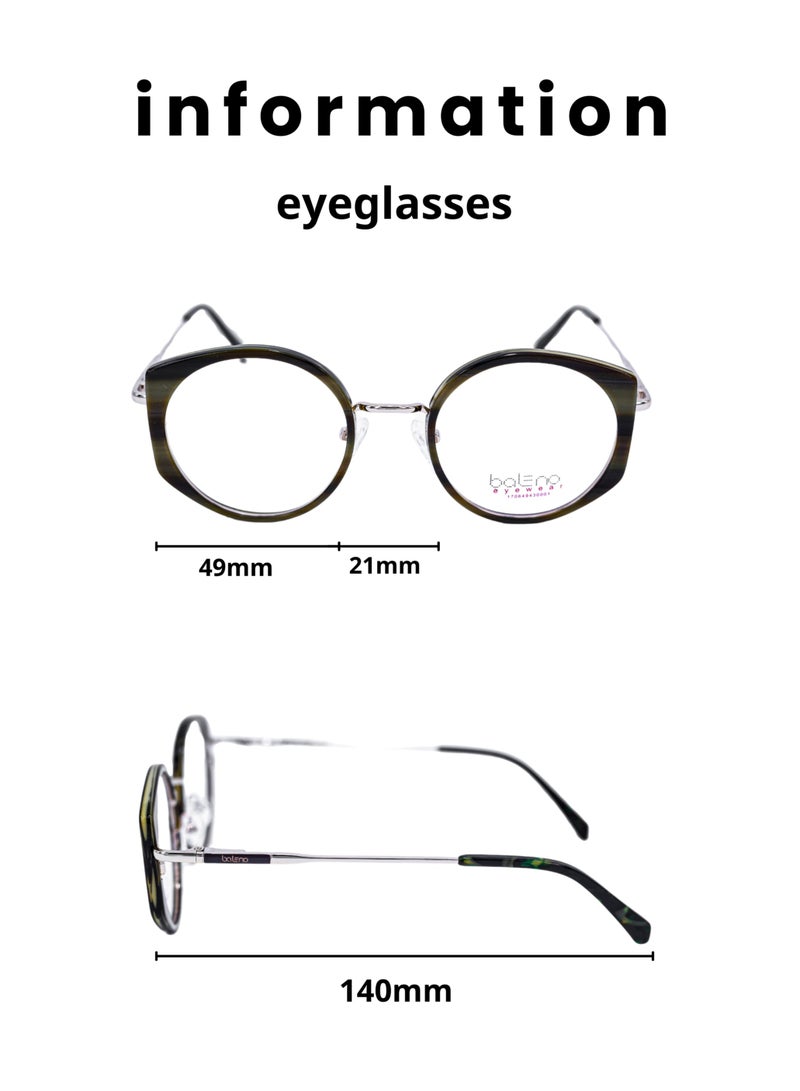 Baleno Round Frame Eyeglasses with High-Quality Lenses - Stylish & Durable Prescription Glasses - Image 2