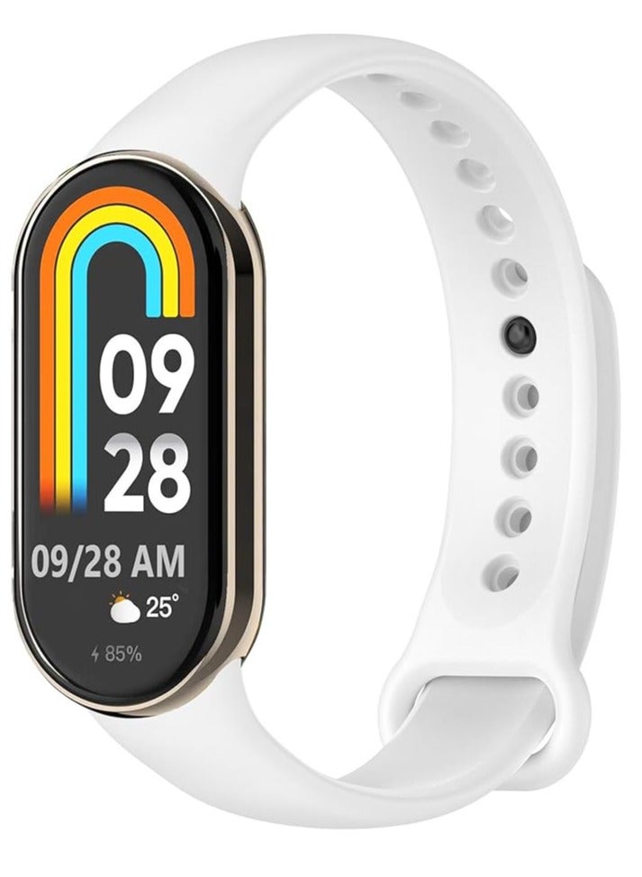 Compatible with Xiaomi Mi band10/ Xiaomi Mi band 9/ Xiaomi Mi band 8 Replacement Strap, Silicone Skin-Friendly Wrist Strap Sports Wristbands for Women Men Xiaomi Band 8/9/10 - Image 1