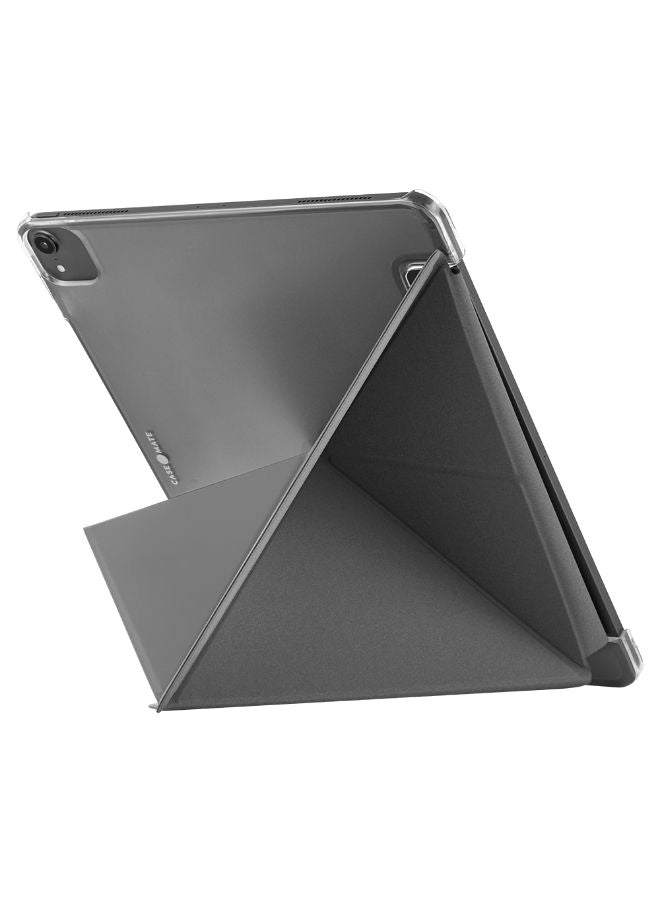 كايس مايت غطاء حماية قلاب قابل للطي لجهاز أبل آي باد الجيل السابع رمادي فاتح - Image 2