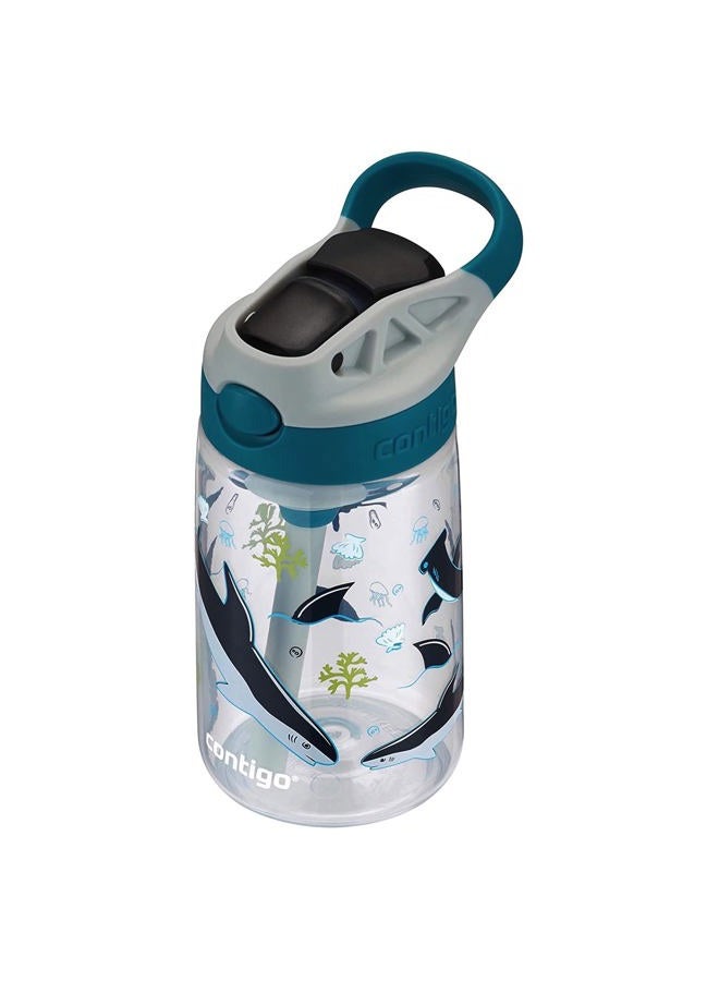 Contigo Kids Water Bottle with Redesigned AUTOSPOUT Straw, 14 oz., Shark - Image 4