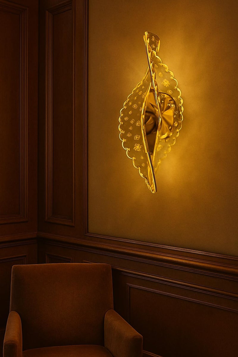 kinis Elegant Gold Finish Wall Light Designer Accent Lamp for Living Spaces/Modern Style Energy Saving Led Wall Lamps for Bedroom/Led Wall Scone for Home/Bar/Kitchen/Restaurants - Image 4