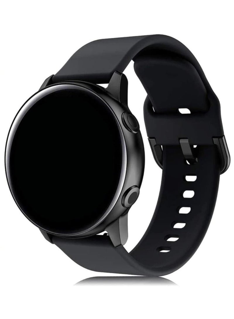 Silicone Replacement Strap 22mm Band For Huawei Watch (46mm)/Huami Amazfit Watch/Samsung Galaxy Watch (46mm) Watch 3 (45mm) Gear S3 Classic/Frontier (46mm)