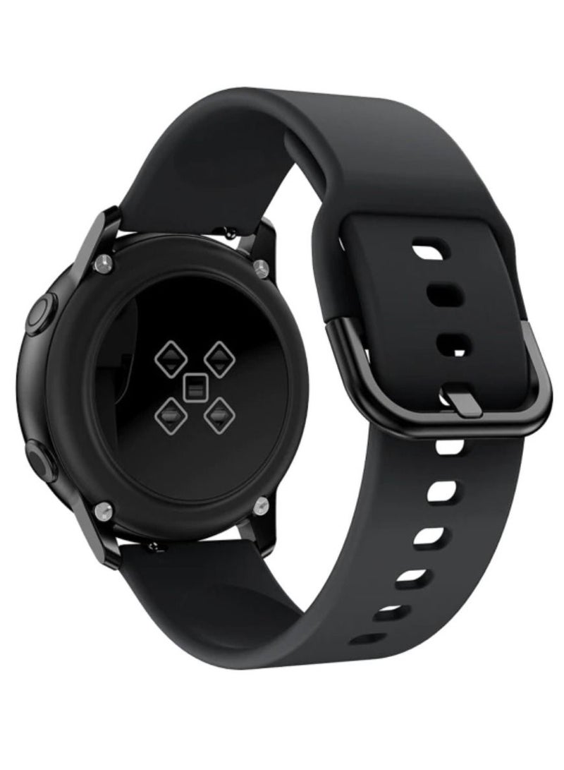 Silicone Replacement Strap 22mm Band For Huawei Watch (46mm)/Huami Amazfit Watch/Samsung Galaxy Watch (46mm) Watch 3 (45mm) Gear S3 Classic/Frontier (46mm)