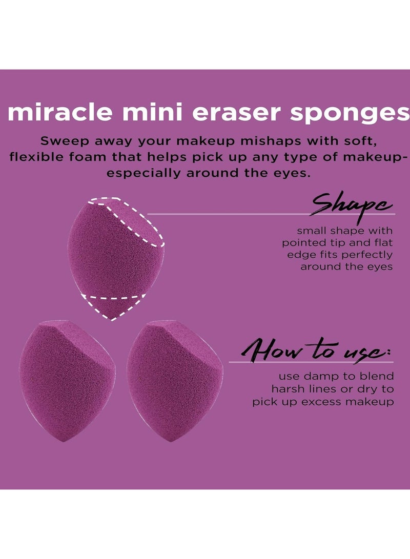 REAL TECHNIQUES 6 Miracle Complexion Assorted Beauty Sponges Makeup Blender, For Blending & Sculpting, Full Coverage, Professional Makeup Tool, Cruelty Free, Vegan, Latex Free Multicolour - Image 4