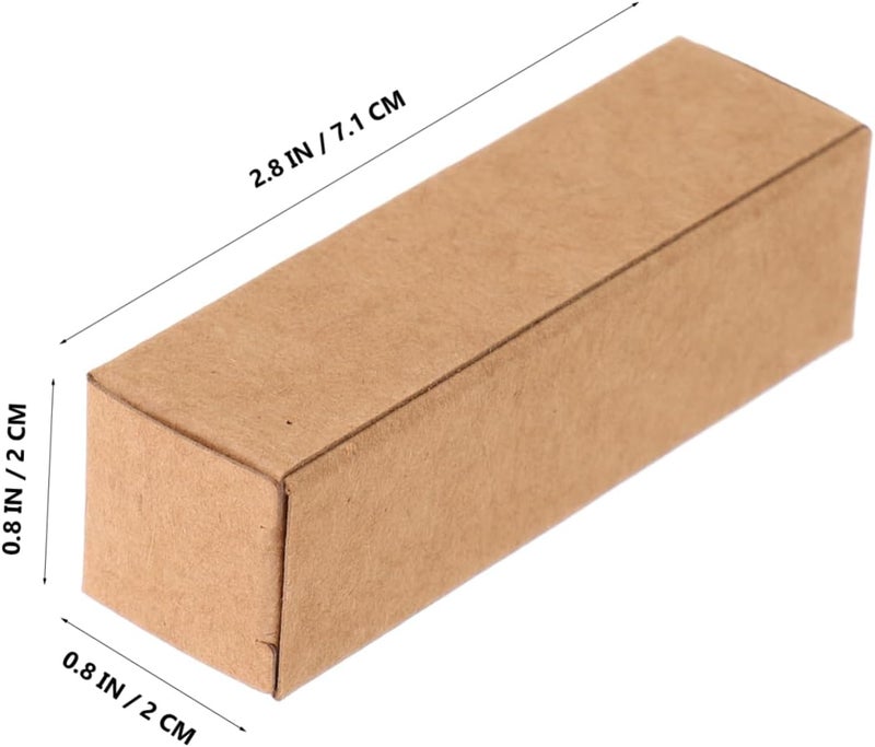 HOMSFOU 50pcs Diy Lipstick Packaging Boxes Handmade Paper Cases for Lip Gloss Essential Oils and Lip Balm Compact Storage and Protection - Image 2