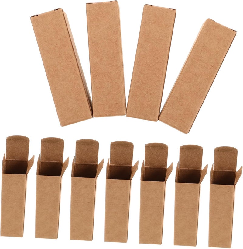 HOMSFOU 50pcs Diy Lipstick Packaging Boxes Handmade Paper Cases for Lip Gloss Essential Oils and Lip Balm Compact Storage and Protection - Image 1