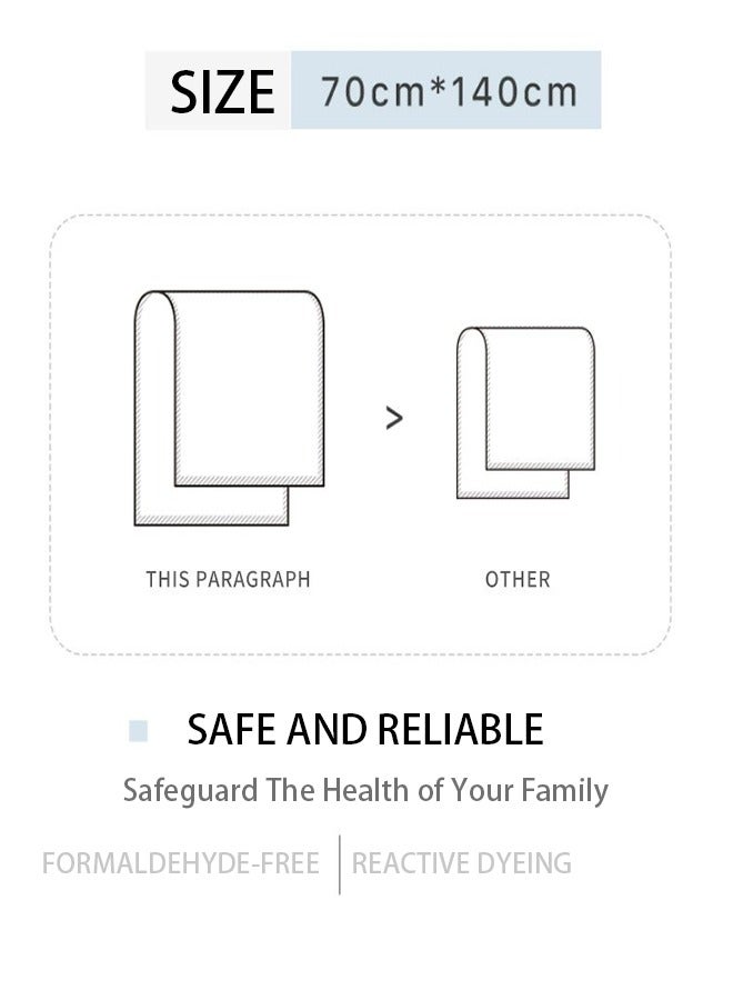 2-Piece Towel Set,  Combed Cotton, Superior Quality, Quick Dry Highly Absorbent Thick Bathroom Soft Hotel Towels for Bath And Spa, Towel Set Includes 1 Bath Towel, 1 Hand Towel or Face Towel, White - Image 2