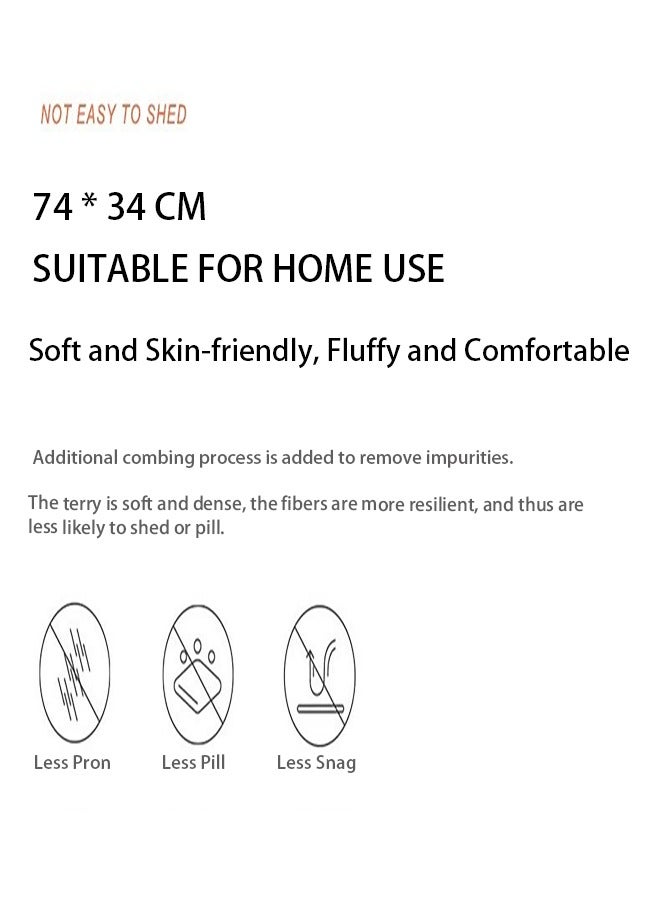 2-Piece Towel Set,  Combed Cotton, Superior Quality, Quick Dry Highly Absorbent Thick Bathroom Soft Hotel Towels for Bath And Spa, Towel Set Includes 1 Bath Towel, 1 Hand Towel or Face Towel, White - Image 3