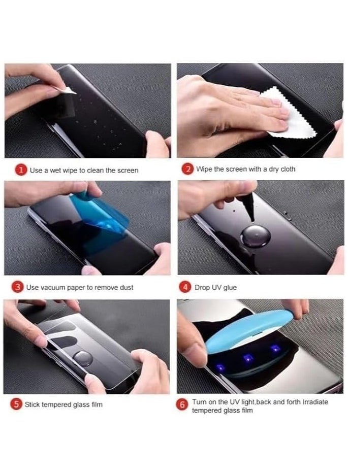 Screen UV Liquid Protector Compatible with Honor V50 Highly Resistant (High quality, supports fingerprint operation. Installation is required by a specialist) Scratch Resistant Bubble