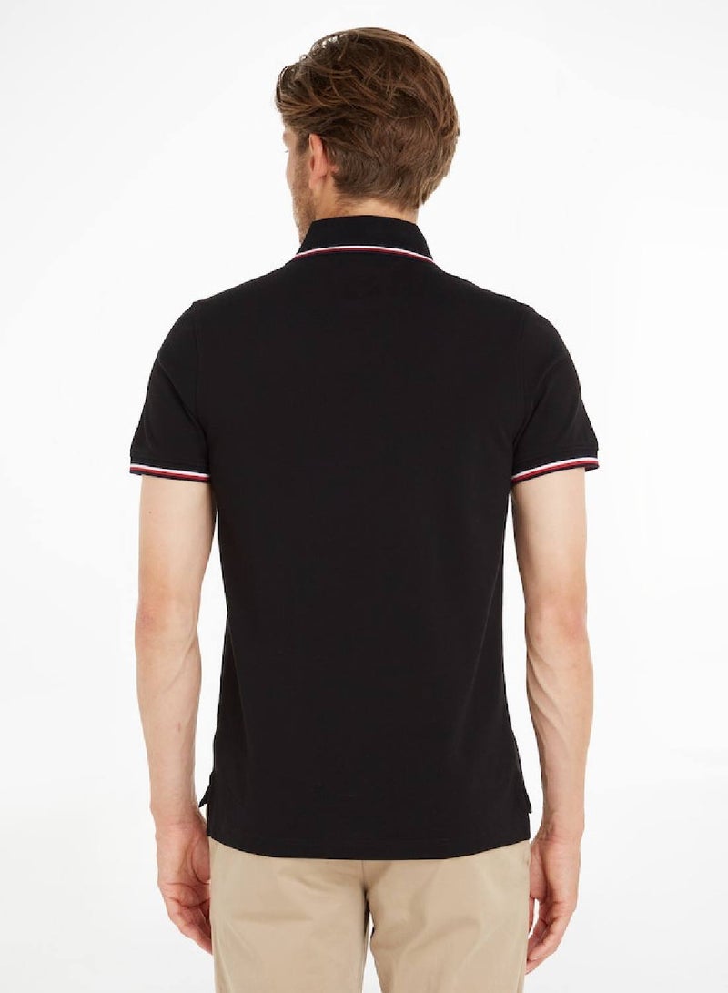 TOMMY HILFIGER Organic Cotton Slim Fit Polo - Image 2