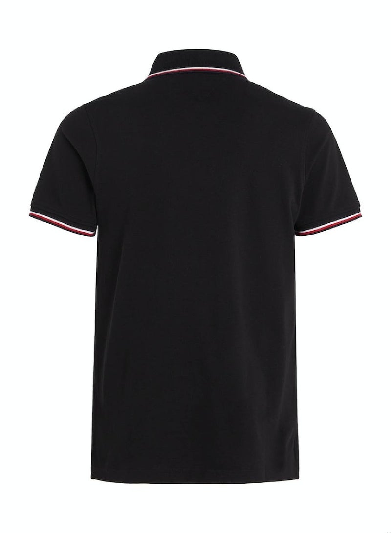 TOMMY HILFIGER Organic Cotton Slim Fit Polo - Image 3