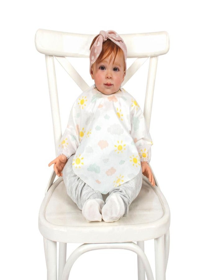 Sevi Bebe Convenient Disposable Sleeved Bibs (Pack of 6) - Perfect for BLW, Restaurants, Traveling, Vacation and On-The-Go Feeding, Mess-Free Mealtimes, Travel-Friendly, Waterproof - Image 2