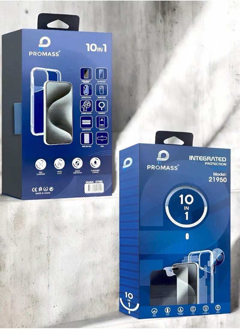 PROMASS - Protection package (10in1) for the Samsung  Galaxy S23 Ultra, integrated and original package from Promas, resistant to breakage and scratches - Image 1