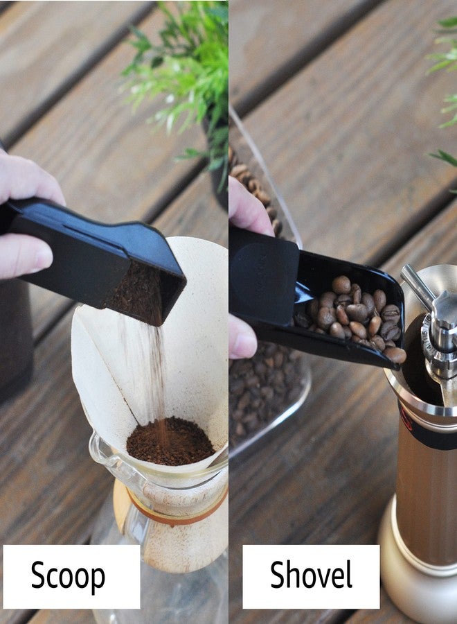 انكومان  مغرفة قياس قهوة أنكومن 2 في 1 مع لوحة تسوية مدمجة، لقياس ملعقتين كبيرتين أو 10 غرامات من القهوة المطحونة أو حبوب البن بسرعة دون الحاجة إلى ميزان رقمي (2 ملعقة كبيرة، أسود) - Image 4