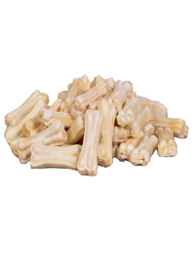 Pet Believe White Digestible Calcium Treat Bone with Added Calcium and Nutrients Rawhide Dog Chew Bone for Small, Medium and Large Dogs and Puppies 250 gm 3 inch Bone - Image 5